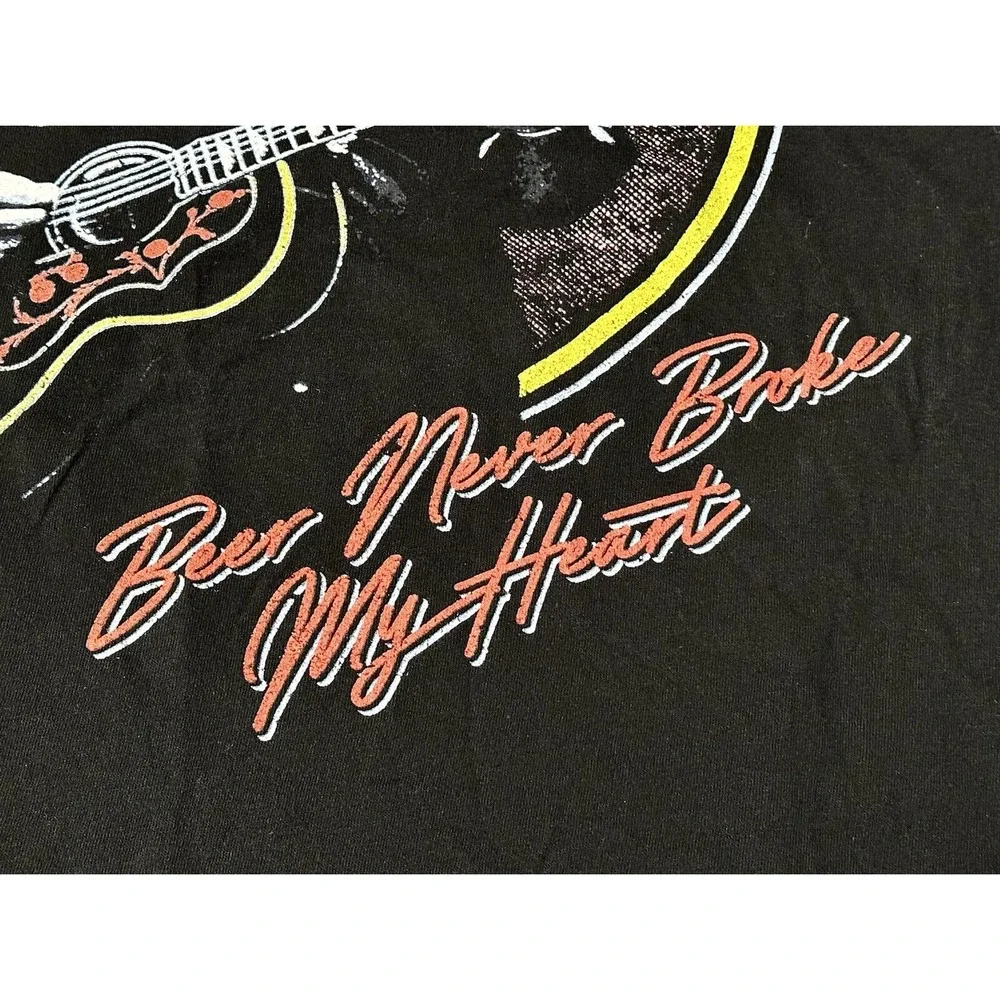 Luke Combs Beer Never Broke My Heart Tour 2019 Country Music Shirt Size S Black - Picture 3 of 3